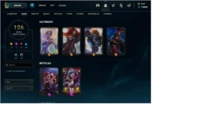 Conta league of legends - prata 4 - 126 Skins - lvl 199 LOL