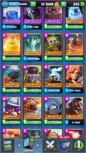 Cv 8 COC com 3200 gemas mais 1 C ROYALE arena 11 - Clash of Clans