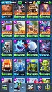 Cv 8 COC com 3200 gemas mais 1 C ROYALE arena 11 - Clash of Clans