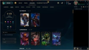 Conta LOL 119 Skins RammusRei RivenCampeonato2012 KayleJuíza - League of Legends