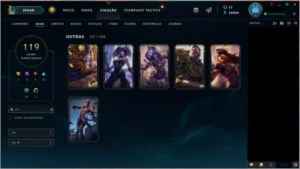 Conta LOL 119 Skins RammusRei RivenCampeonato2012 KayleJuíza - League of Legends