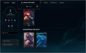 Ouro 2 - 23 campeoes - 3 skins - - League of Legends LOL