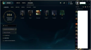 CONTA LEAGUE OF LEGENDS COM +150 SKINS E 110 CHAMPS LOL