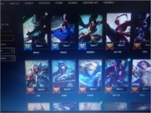 Conta de LOL Diamante 54 Skins e 3k de RP - League of Legends