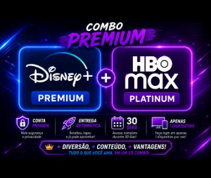 Disney Plus + Hbo max - 30 Dias (Entrega Automatica) - Assinaturas e Premium