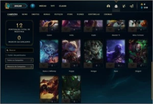 Conta ouro 4 sem email verificado com 1 skin e 22 champs - League of Legends LOL