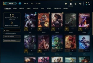 Conta ouro 4 sem email verificado com 1 skin e 22 champs - League of Legends LOL