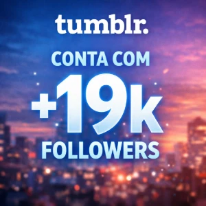 Conta Tumblr Com +19K Seguidores E Engajamento