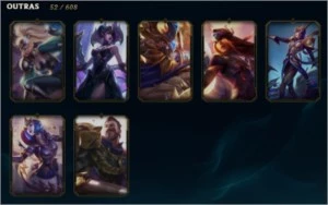 Barata colecionador Skin Janna Juiza, 7 skin vitoriosas, etc - League of Legends LOL