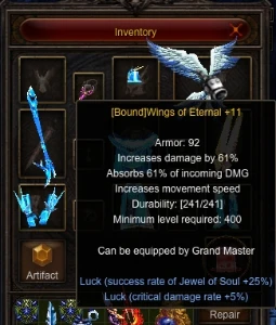 Soul Master Agility (ASM) Nível 730 - MU Online Alfheim