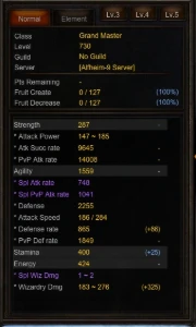 Soul Master Agility (ASM) Nível 730 - MU Online Alfheim