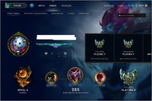 Conta de lol plat 5! - League of Legends