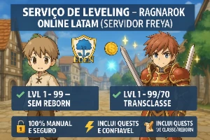 Serviço de Leveling Ragnarok Online LATAM – Servidor FREYA
