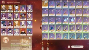 Itto,albedo,qiqi,mona,diluc,harpa celestial,banner garantido - Genshin Impact