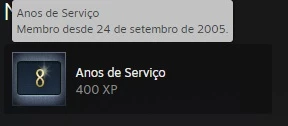 steam 16 anos de serviço com cdkey - Counter Strike CS