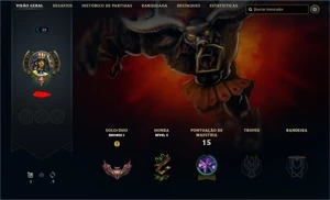 PROFILE CHANGER LOL | COLOQUE O BACKGROUND E RANK QUE QUISER - League of Legends