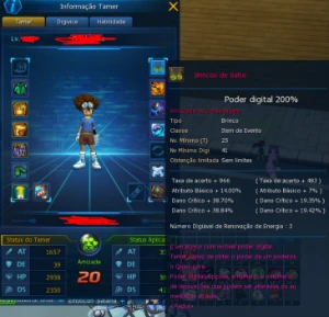 Conta Ladmo Mid Game Omegamon Aox 140% - Digimon Masters Online