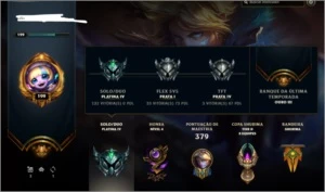 CONTA LEAGUE OF LEGENDS PLATINA 4 LOL