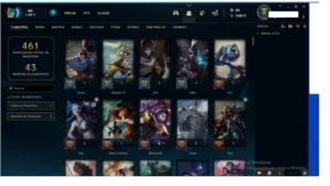 conta platina 1  prata 3 na flex   230 skins - League of Legends LOL