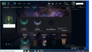 conta platina 1  prata 3 na flex   230 skins - League of Legends LOL