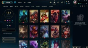 Platina III, 184 SKINS, 138 CHAMPS, LEVEL 207 - League of Legends LOL