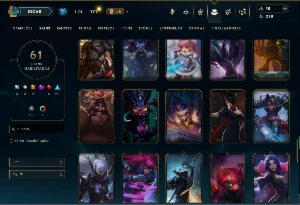 Unranked com 100 Champs e 61 Skins ( TOP / ADC / MID ) - League of Legends LOL