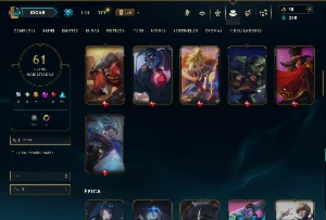 Unranked com 100 Champs e 61 Skins ( TOP / ADC / MID ) - League of Legends LOL