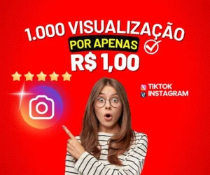 Visualizações em Vídeo [ TIKTOK & INSTAGRAM ] - Redes Sociais