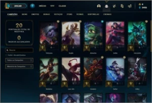 Conta ouro 4 smurf baratinha com 28 champs e 1 skin - League of Legends LOL