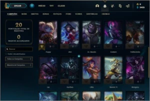 Conta ouro 4 smurf baratinha com 28 champs e 1 skin - League of Legends LOL