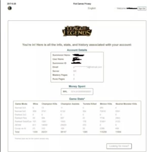 Conta League Of Legends Com Todos Campeões E 121 Skins. LOL