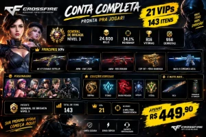 Crossfire | 21 Vips | 143 Itens | General De Brigada 3