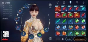 Conta MIR4 LVL 63 com 67,5K PP