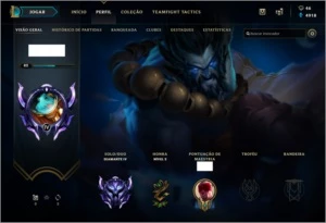 Conta LoL Diamante IV / Todos os Campeões / 118 Skins - League of Legends
