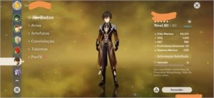 Ar 52 xiao, klee, zhongli, keqing, diluc - Genshin Impact