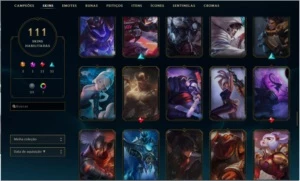 Conta de LOL 111 skins gold soloduo/flex - League of Legends