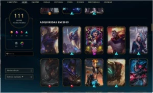 Conta de LOL 111 skins gold soloduo/flex - League of Legends