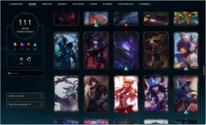 Conta de LOL 111 skins gold soloduo/flex - League of Legends