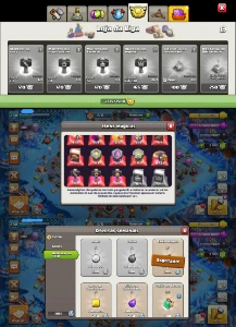 CV15 100% FULL TH15 4mil GEMAS 5 Paisagens Skins RARIDADE - Clash of Clans