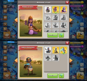 CV15 100% FULL TH15 4mil GEMAS 5 Paisagens Skins RARIDADE - Clash of Clans