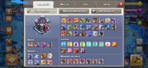 CV15 100% FULL TH15 4mil GEMAS 5 Paisagens Skins RARIDADE - Clash of Clans