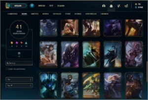 Conta prata 4 com 41 skins e 64 champs - League of Legends LOL