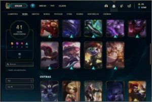 Conta prata 4 com 41 skins e 64 champs - League of Legends LOL