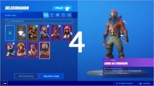 4 CONTAS DE FORTNITE COM VÁRIAS SKINS TOPS