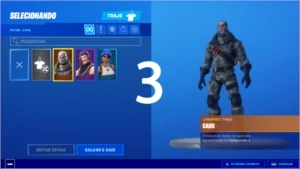 4 CONTAS DE FORTNITE COM VÁRIAS SKINS TOPS