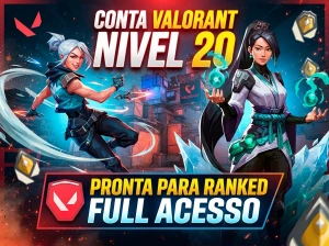 ✨ Conta Valorant Nível 20 | Pronta p/ Ranked | Full Acesso