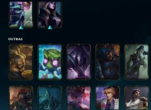 Conta lvl 315 500 reais em skins, muitas skins fodas - League of Legends LOL
