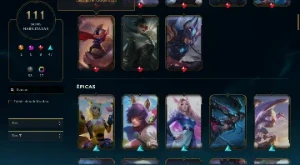 Conta lvl 315 500 reais em skins, muitas skins fodas - League of Legends LOL