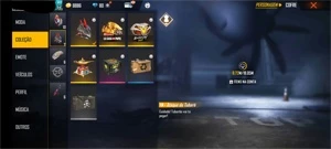 Conta de Free Fire com Dino Azul