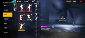 Conta de Free Fire com Dino Azul